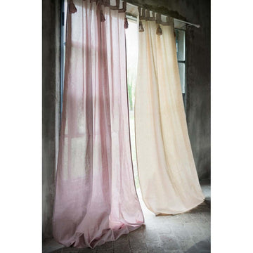 Cotton Curtain with Embrasse Blanc MariClò - Infinity Collection
