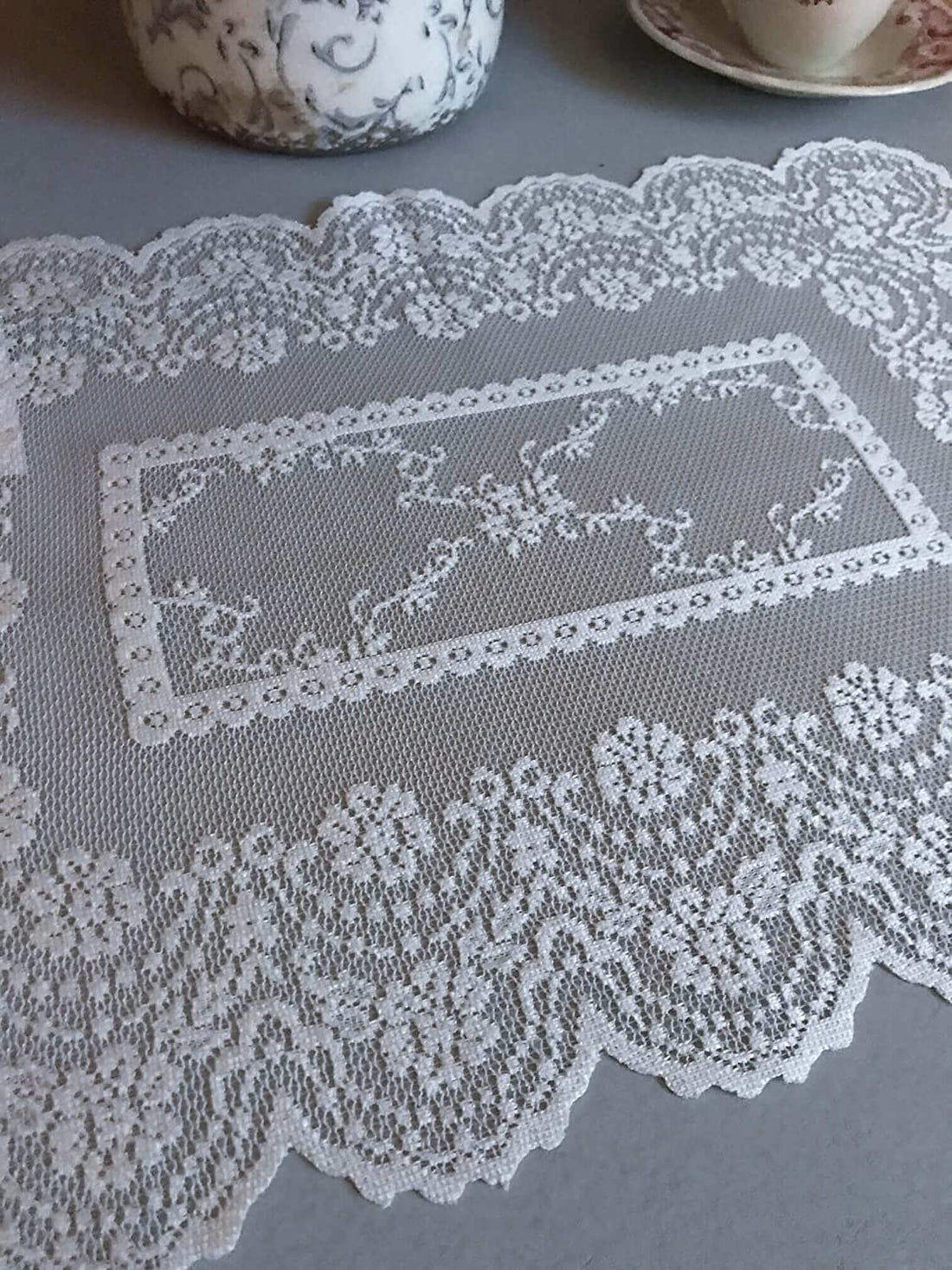 Set of 4 American Placemats BLANC MARICLO' - Lace 