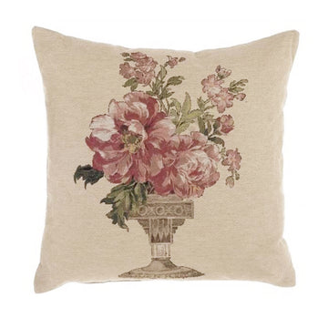 Furnishing cushion in Gobelin BLANC MARICLO' fabric - Gobelin Roses