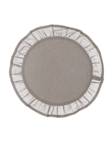 American Round Placemat BLANC MARICLO' - Infinity Summertime