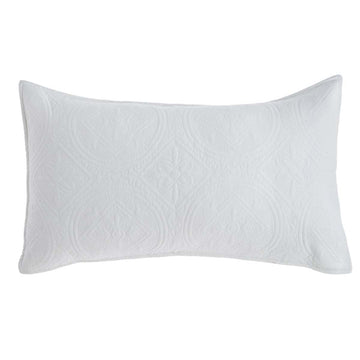 Pair of BLANC MARICLO' pillow covers - White Rock Crystal