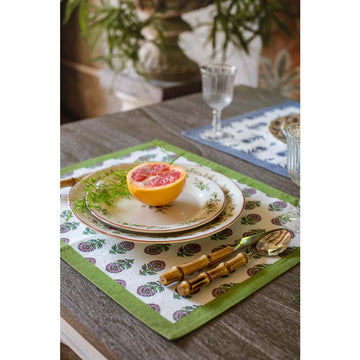 American Placemat with Border BLANC MARICLO' - Amore Italia