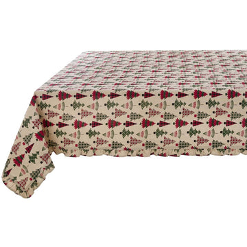 BLANC MARICLO' Cotton Tablecloth - Abetone Collection
