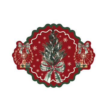 Tovaglietta Americana  in Vinile BLANC MARICLO' - Un Natale Italiano Albero