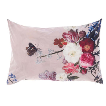 Rectangular Printed Velvet Cushion BLANC MARICLO' - Flowers