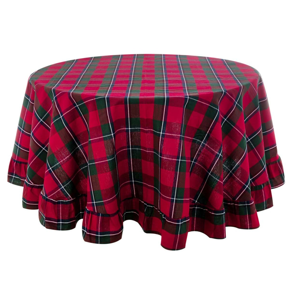 BLANC MARICLO' Tartan Tablecloth - Christmas Poem