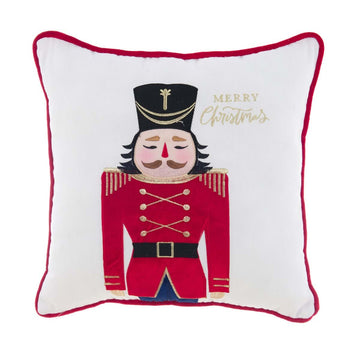Cushion with Applications and Piping BLANC MARICLO' - Nutcracker