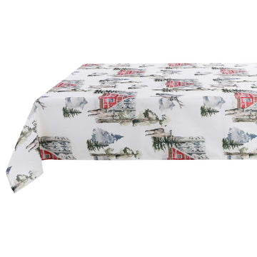 BLANC MARICLO' Stain-Resistant Tablecloth - Christmas Baita