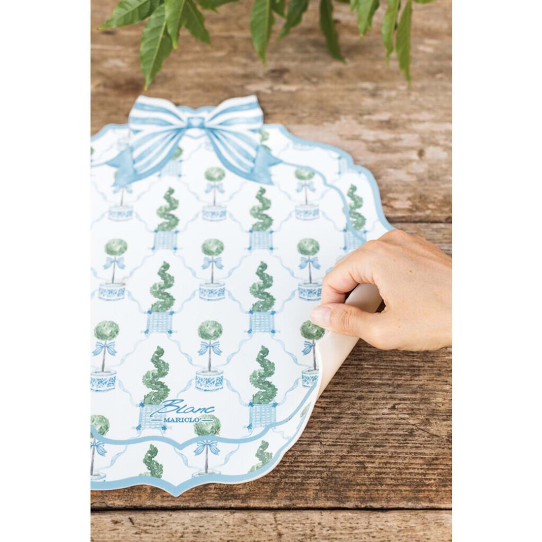 BLANC MARICLO' American Vinyl Placemat - Boxwood 