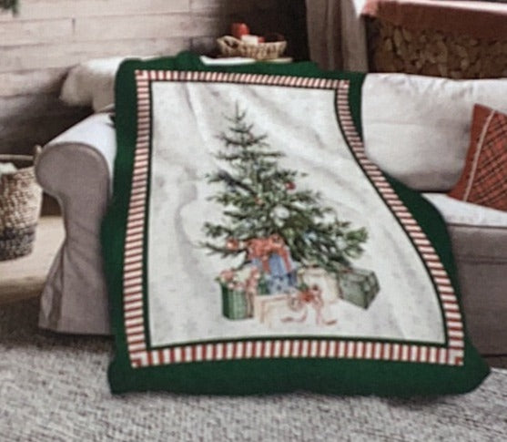 Coperta Plaid in Velluto CASA ANVERSA - Christmas Albero