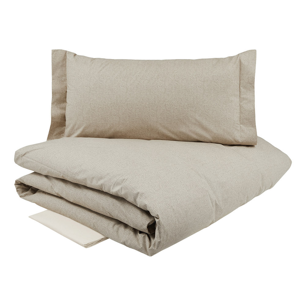 BORBONESE Percale Double Duvet Cover Set - Oplà