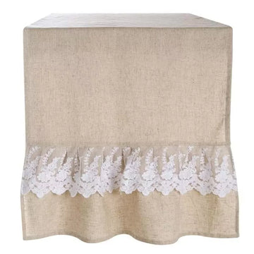 Linen Blend Runner with Gala and Lace BLANC MARICLO'