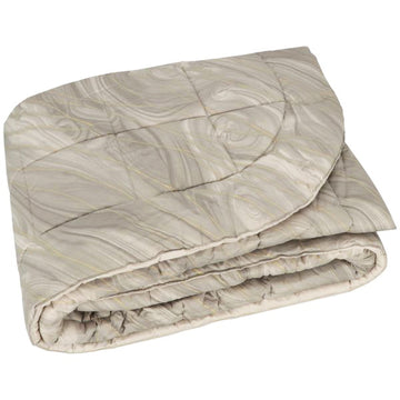 SOMMA Double Quilted Satin Bedspread - Aurum Shell 