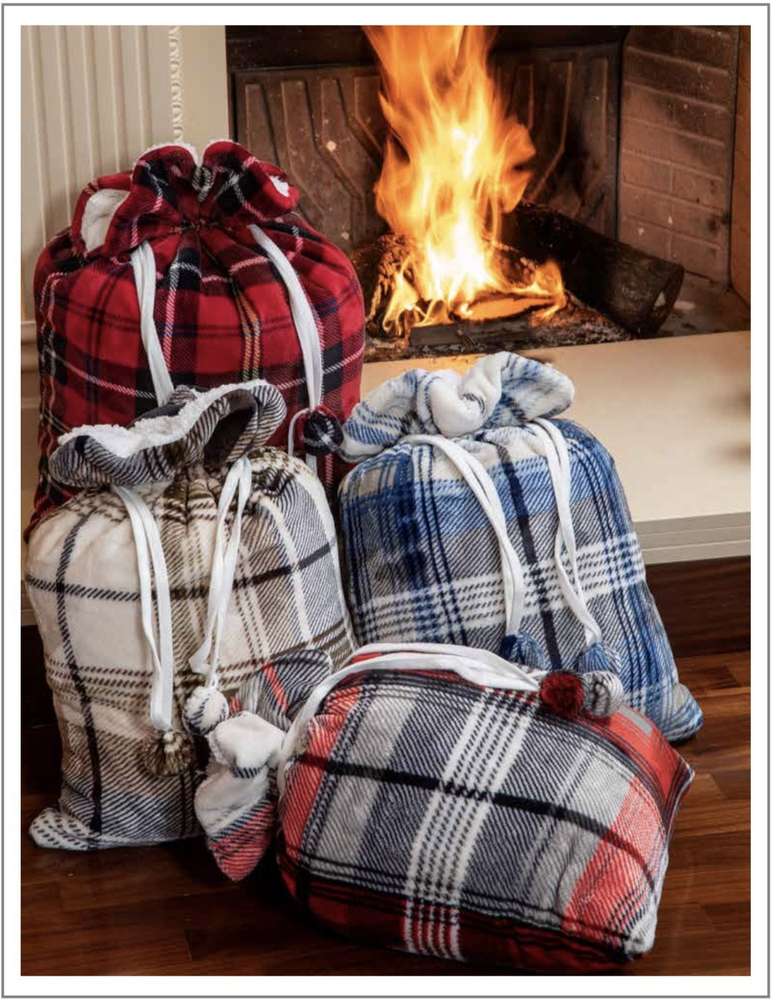 Sherpa plaid with storage bag - Cervinia