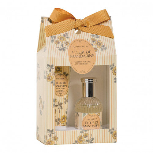 Cofanetto regalo con Profumo e Crema Mani MATHILDE M. - Fleur de Mandarine