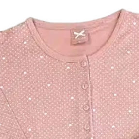 Camicia da Notte donna caldo cotone NOI DI NOTTE - Cuore Dot