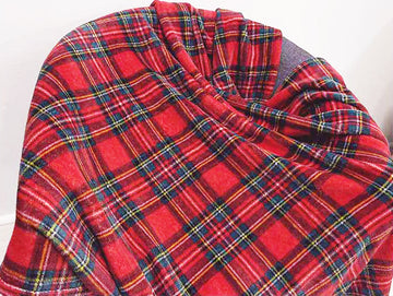 Plaid Stampato con Sherpa - Tartan