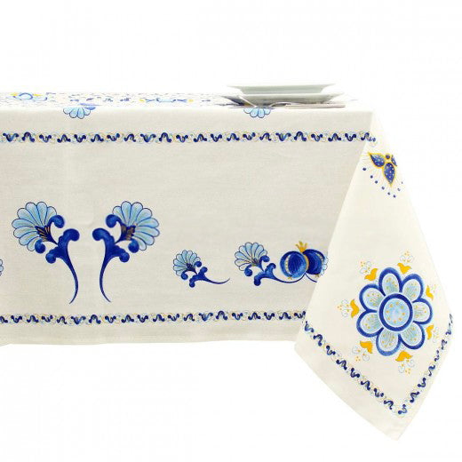 Twilled Cotton Tablecloth "Romagna Artistic Prints" without Napkins