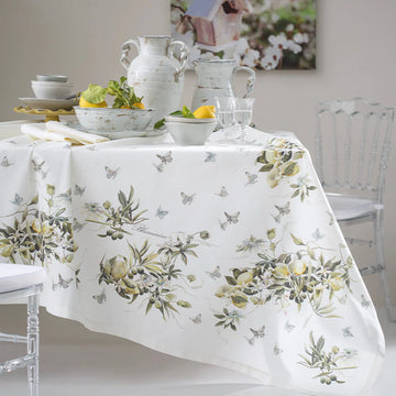 Pure Panama Cotton tablecloth with BLUMARINE-Levante stain-resistant treatment