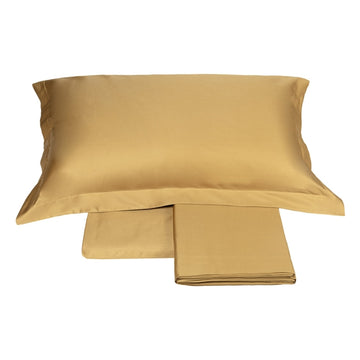 Double bed sheet set in cotton satin FAZZINI - Trecento