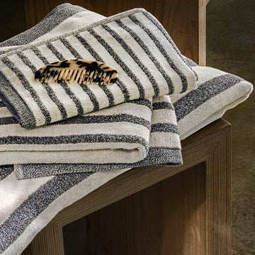 Pair of FAZZINI Terry Bath Towels - Triade 