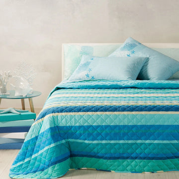 CALEFFI Cotton Quilted Bedspread - Ibiza