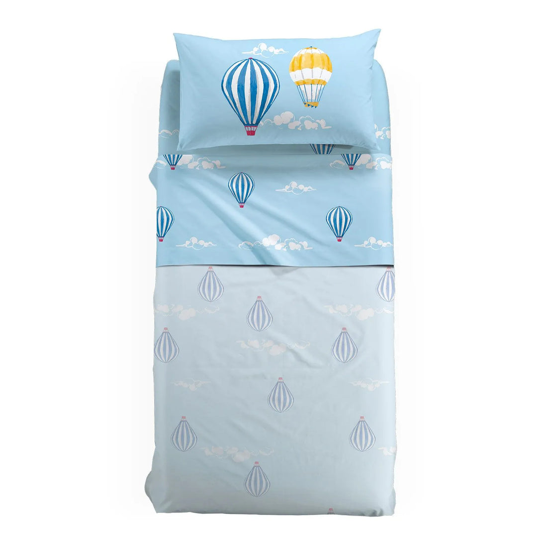 CALEFFI Cotton Sheet Set - Hot Air Balloons 