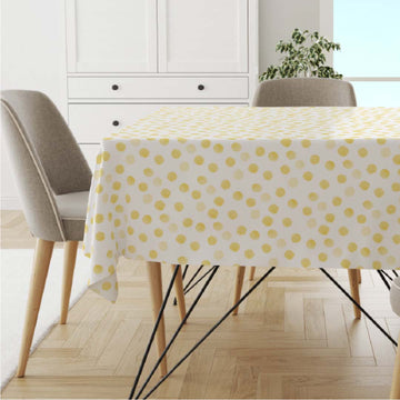 Picnic Cotton Blend Tablecloth - Polka Dots 