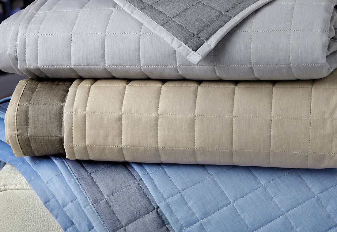 BOSSI Yarn Dyed Cotton Quilted Bedspread - Double