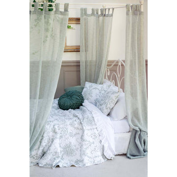 Blanc Mariclò Printed Cushion - Toile de Jouy