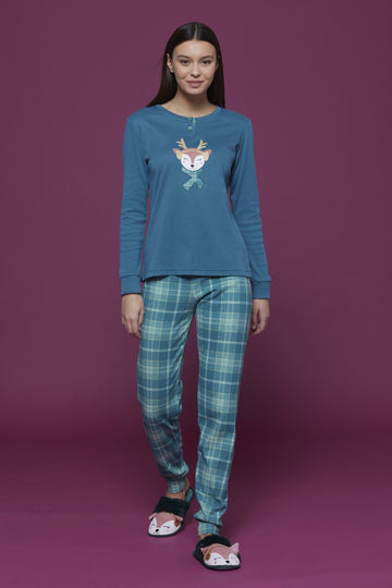 Women's warm cotton pajamas NOI DI NOTTE - Foxi