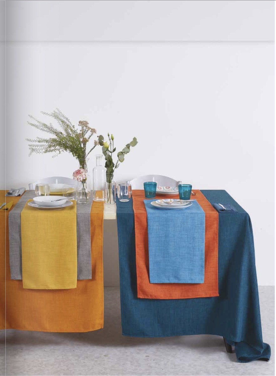 MAISON SUCRÈE Plain Color Stain Resistant Tablecloth - Korin