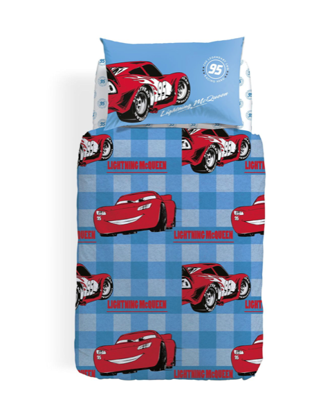 CALEFFI Cotton Single Duvet Cover Set - Cars 95