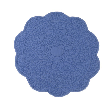 American Quilted Placemat BLANC MARICLO' - Crab
