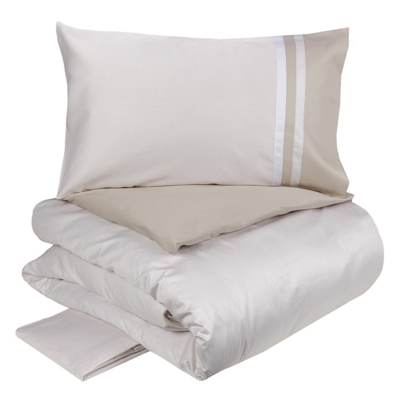 FAZZINI Satin Double Duvet Cover Set - Kubric 60