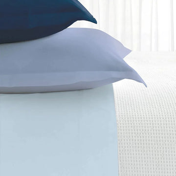 Queen Size and French Fitted Sheet in Cotton Percale SOMMA - Origami