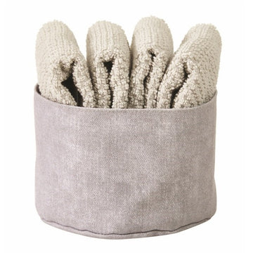 Basket with sponge washcloths MAISON SUCRÈE - Pepe