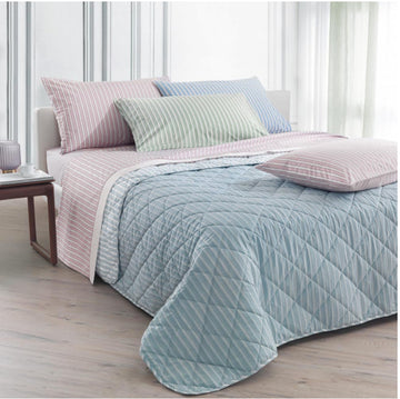 SOMMA Cotton Quilted Bedspread - Verbena
