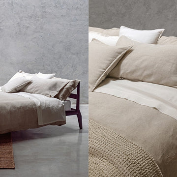 FAZZINI Linen Bedspread Sheet Set - Soffio