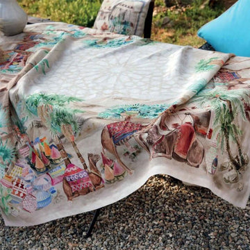Pure Linen Tablecloth TUSCAN WEAVING - Souk