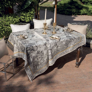 Pure linen tablecloth TUSCAN WEAVING - Tantra